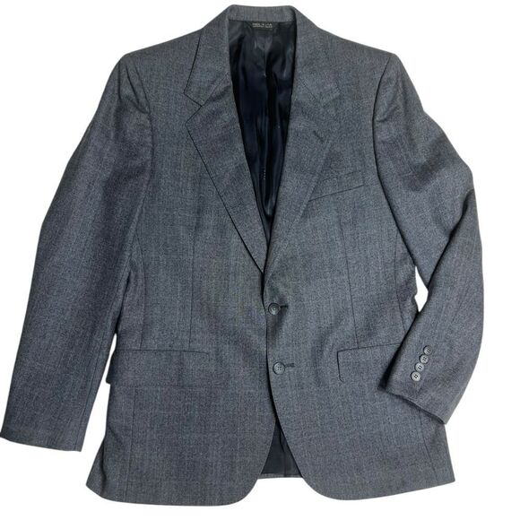 Lanvin Paris Men’s Vintage Wool Single Breasted Blazer Suit Jacket Size 40 R - Picture 9 of 9